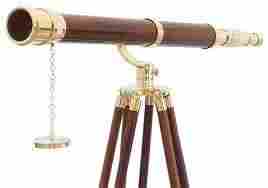 Brass and Wooden Telescope