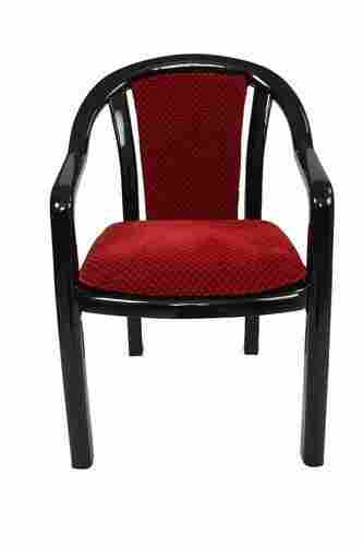 Stylish Moulded Plastic Chair with Cushioned Seat and Back