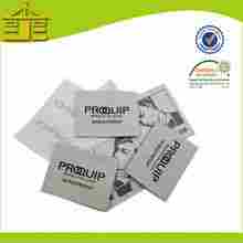 100% Polyester Woven Label with folding for garment