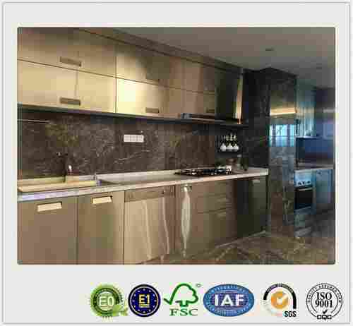 Fashionable Metal Profile Kitchen Cabinet With MDF