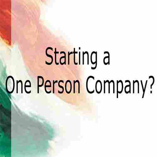 One Person Company Corporate Advisory Services
