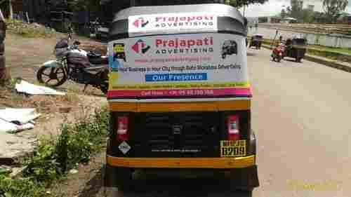 Auto Rickshaw Complete Hood Advertising Services