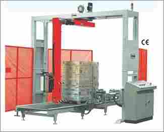 Arm Type Pallet Wrapping Machine with the Top Sheet