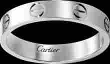 Love Wedding Band Platinum Ring