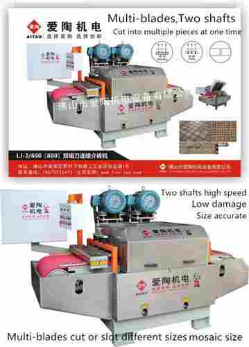 Two Shafts Continuous Tiles Cutting Machine