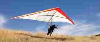 Red and White Hang Glider