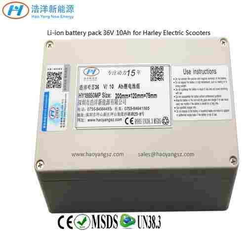 Li-ion Battery Pack 36V 10ah for Electric Scooter