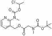 N-Methyl-N-(3-[((N-tert-butoxycarbonyl-N-methylamino)acetoxy)methyl]pyridin-2-yl)carbamic acid 1-chloroethyl Ester