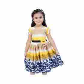Multi Color Casual Dress For Girls