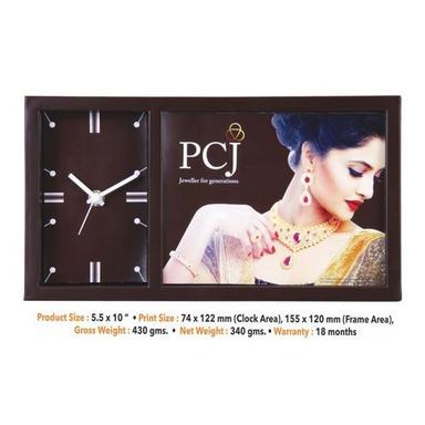 Promotional Table Clock With Photo Frame