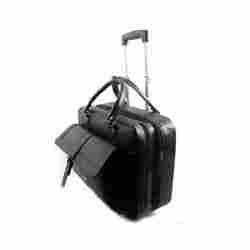 Black Color Traveling Leather Bags