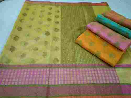 Designer Banarasi Cotton Antique Boota Sarees