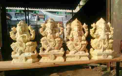 Wooden Vinayak Idols