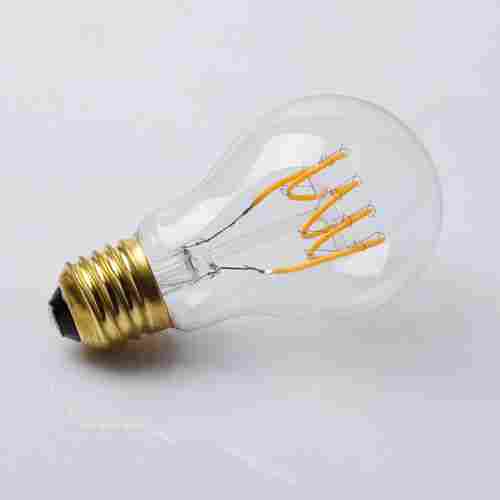 A19 LED Soft Filament Flexible Spiral Curved Bulb