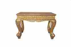 Brass Foil Fitted Antique Stool