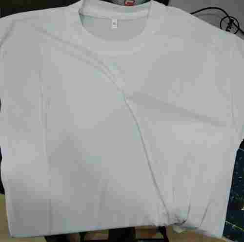 White Color Round Neck Mens T-Shirts