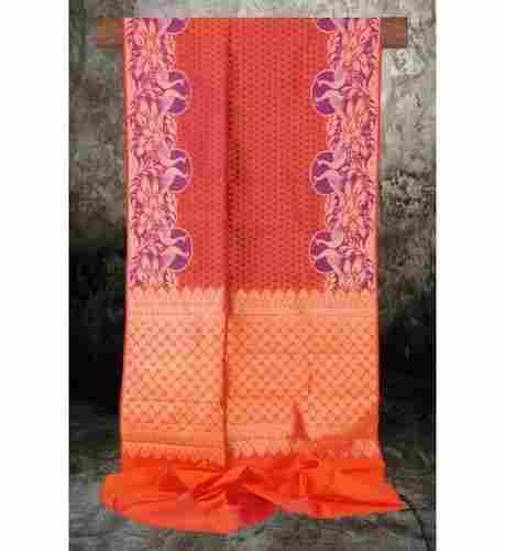 Orange Kanchipuram Silk Saree