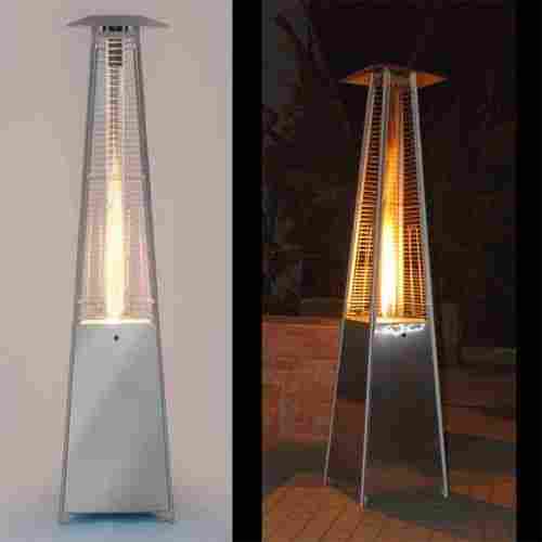 Tower Pyramid Glass Patio Heater 6.75 foot Height for Indoor and Outdoor