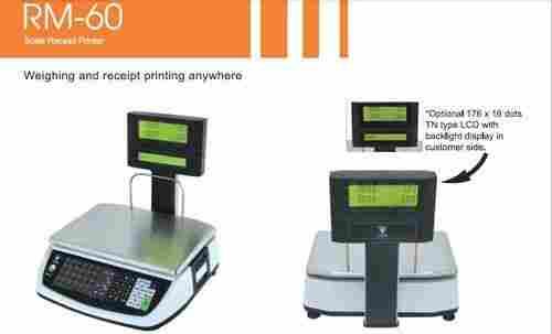 RM-60 Receipt Printing Scale With Cloud Computing Features