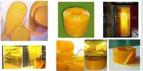Insect Amber Pvc Strip Doors