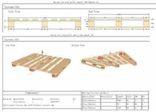 China Wood Pallet Designing Software