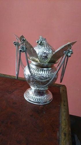 Silver Plated Copper Mangal Kalash