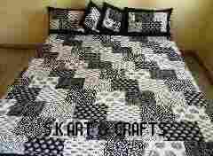 Patch Work Printed Bedsheet