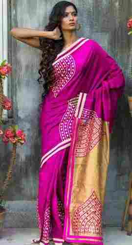 Pink Designer Handloom Saree