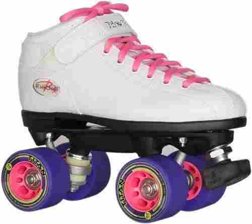 White Quad Roller Skating Shoes