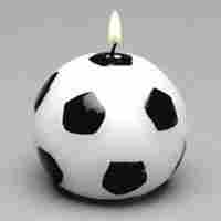 Soccer Ball Shaped Candle