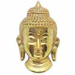 Brass Buddha Face Statue