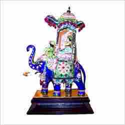 King Elephant Riding Statue