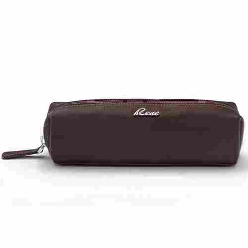 RENE Genuine Leather Coffee Color Vanity Pouch