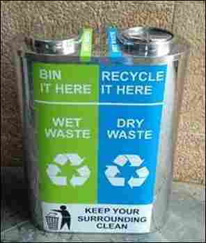 SS Dual Recycle Dustbin