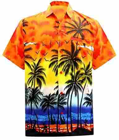 Short Sleeve Button Down Casual Beach Party Hawaiian Shirt
