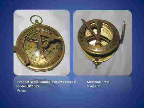 Brass Compass Sundial