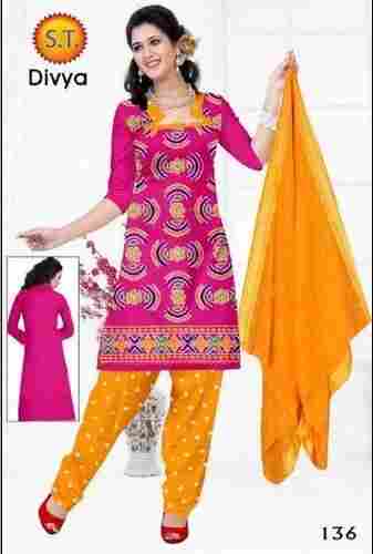 Embroidery Work Unstitched Cotton Salwar Suit