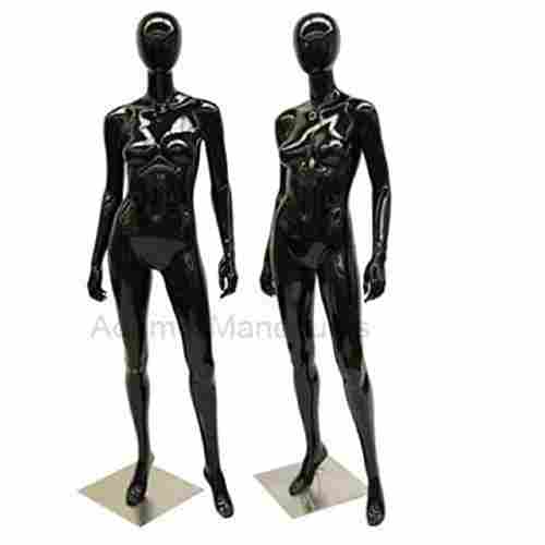 Adams Mannequins Female Abstract Black Gloss Mannequin FA02