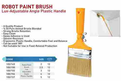 Robot Paint Brush Lux-Adjustable Angle Plastic Handle