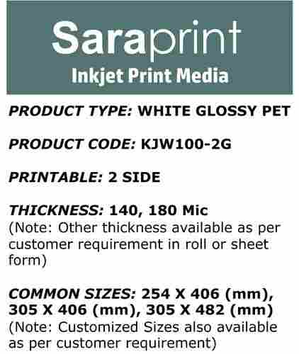 Saraprint Inkjet Print Media Advertising
