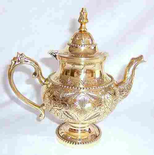 Polished Brass Teapot