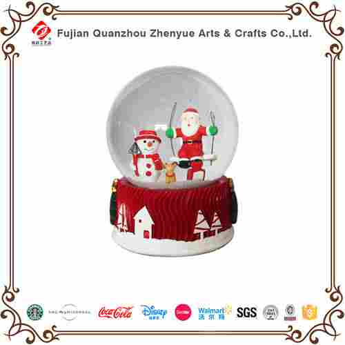 Snow Glo2018 Resin Santa Christmas LED Snow Globe