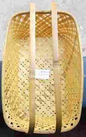Natural Bamboo Basket with Handle