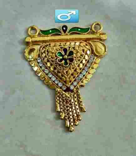Gold Plated Mangalsutra Pendant Available Extensively In Market