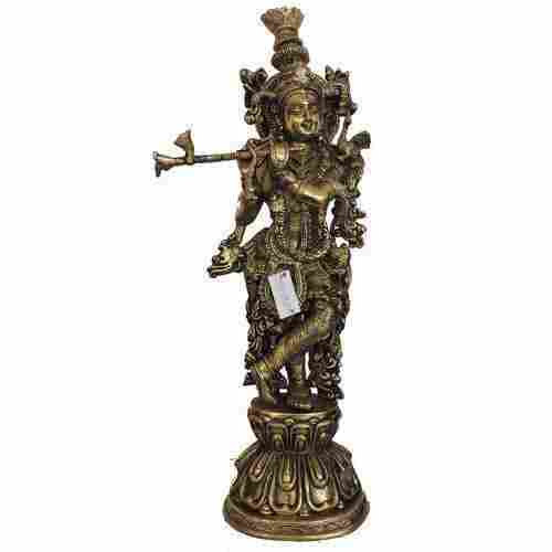 Lord Krishna Brass Statue