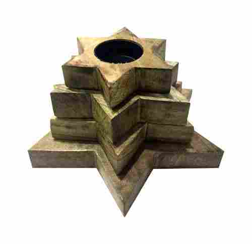 Wooden Candle Stand Set Of 4