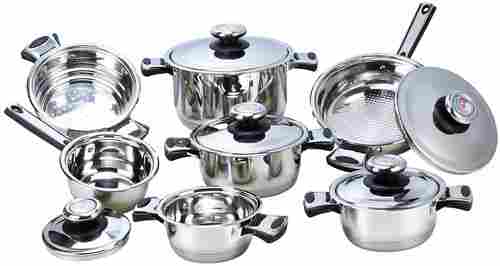 Home Use 12Pcs Stainless Steel Cookware Set