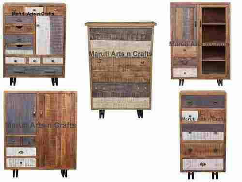Low Price Rustic Wooden Cabinet