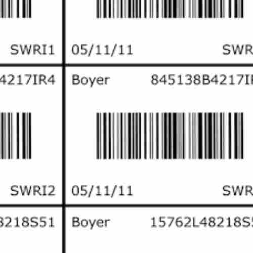 Customized Adhesive Barcode Label