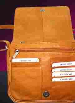 Multi Pouch Orange Ladies Handbag